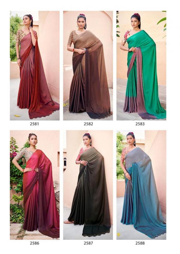Kashvi Pranshi Fancy Wear Chiffon Designer Saree Collection